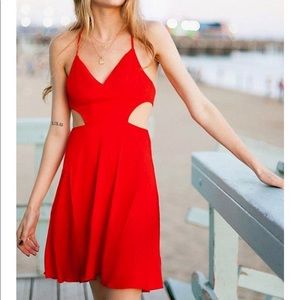 UO marguerita cut out mini dress